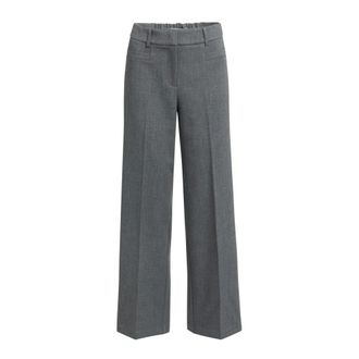 YaYa Pantal&oacute;n recto tejido - Trousers - Mujer - Gris - 2XS