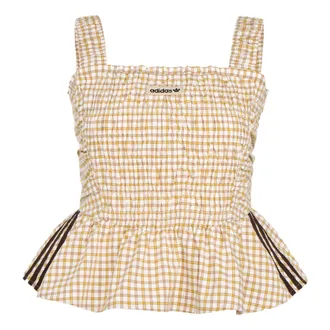adidas (WMNS) adidas Plaid Vest Asia Sizing Yellow KX7036