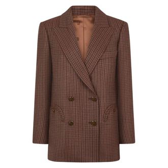 Blaz&eacute; Milano Everyday Moat Blazer - Jackets - Mujer - Marr&oacute;n - S