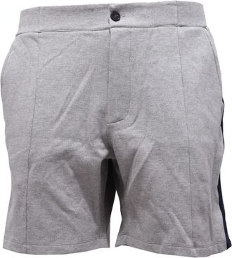 Paolo Pecora Katoenen Grijze Bermuda Short Pantalon - Heren - Korte Broeken - Grijs - XL - Katoen - Korte Broeken