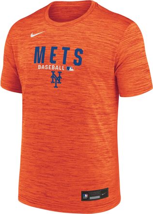 Nike New York Mets Authentic Collection Nike Mens Dri-FIT MLB T-Shirt in Orange | 02ER89LNME-RMG