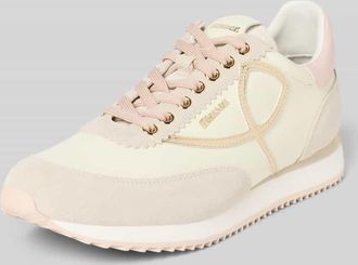 Blauer Sneaker aus Leder-Mix Modell Lorain in Sand, Gr&ouml;&szlig;e 38