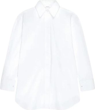 Givenchy Asymmetrisch overhemd in poplin - Dames - Overhemden - Wit - S - Katoen - Overhemden