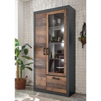Red Living home24 Vitrinenschrank Buzan
