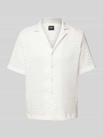 Strellson Freizeithemd mit Knopfleiste Modell Carlo in Weiss, Gr&ouml;&szlig;e S