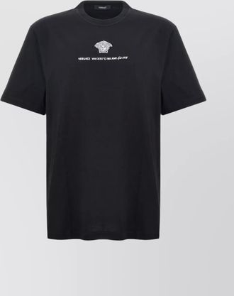 Versace embroidered logo crew neck t-shirt