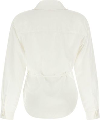 Diesel Modal Blend Wrap Shirt - Cream