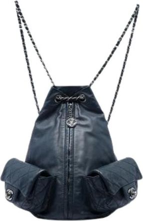 Chanel Zaino Vintage Pre-owned - - Pre-owned - Donna - Blu - ONE SIZE