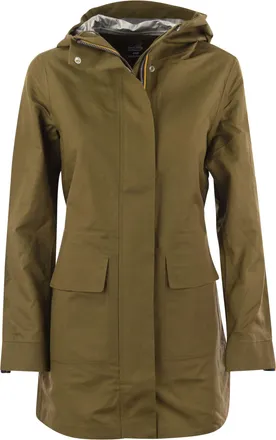 ジャケット K WAY Women Jackets K8132PW 634 Beige Jackets Woman AUBETTE MEMORY TOUCH Short BEIGE LT