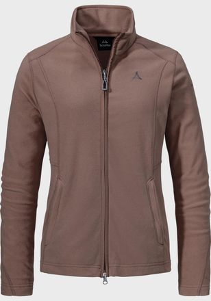 Sch&ouml;ffel Fleecejacke SCH&Ouml;FFEL Fleece Jacket Leona3, Damen, Gr. 36, lila (3905, braun), Oberstoff: 100% Polyester, regular fit, hoch geschlossener Ausschnitt, J