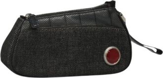 Dior Pre-owned Clutches, female, Black, Size: ONE SIZE Pre-owned Canvas Accessory Pouch