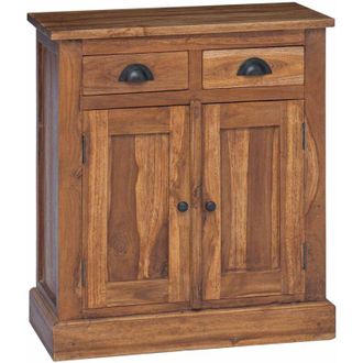 vidaXL vidaXL Armadio con porta Naturale 65 x 30 x 75 cm Legno di teak solido