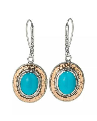 Samuel B. Silver 3.00 Ct. Tw. Sleeping Beauty Earrings