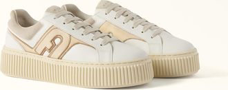 Furla Sky Sneakers Talco H Bianco Vitello + Pelle Nappata + Camoscio Donna