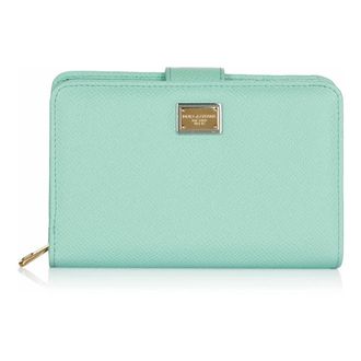 Dolce & Gabbana Portemonnee met rits - unisex - Accessoires - Blauw - Maat: ONE Size