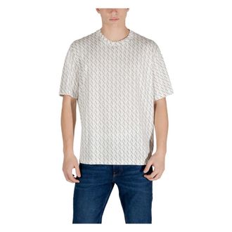 A|X Armani Exchange Heren, Tops, Beige, Maat: 2XL Katoen