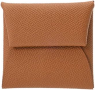 Herm&egrave;s Gold Epsom Leather Coin Purse/Coin Case (Pre-Owned)