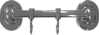 Trade Shop Trade Shop - Supporto Appendino 2 Ganci Esy69192 23x7x4cm Asciugamano Accappatoio Muro Bagno