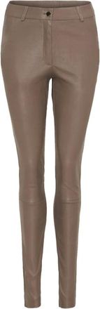 BTF-CPH Pantalones de Cuero - Trousers - Mujer - Gris - 2XL