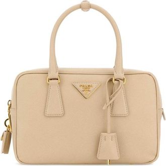 Prada Sand Leather Handbag