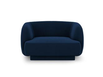 MICADONI Sill&oacute;n de terciopelo azul regio