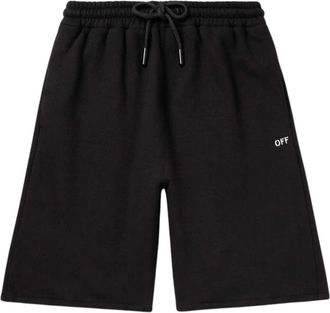Off-white Mens Off Stitch Skate Sweatshorts Black