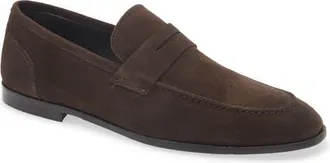 To Boot New York Patrick Suede Penny Loafer in Maestro Caffe at Nordstrom, Size 10.5