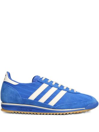 adidas SL 72 OG three-striped sneakers - men - Suede/Fabric/Fabric/Rubber - 10.5 - Blue
