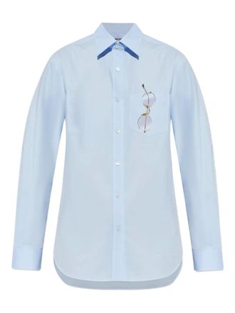Moschino pocket detail shirt - Blue