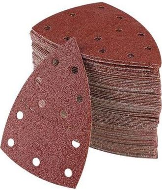 OEM Paquete De 100 Discos De Lijado Para Lijadoras, 105 Mm X 152 Mm, Grano P40/60/80/120/180/240/400, Tri&aacute;ngulos De Lijado Para Bosch Psm 100a, Psm 160, P