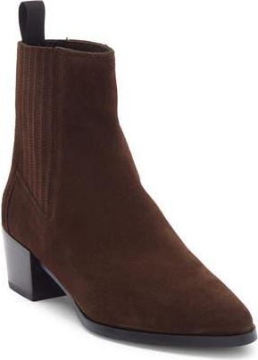 Rag & Bone Rylee Pointed Toe Bootie in Mocha Suede at Nordstrom Rack, Size 6.5Us / 36.5Eu
