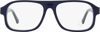 Moncler ML5198 Rectangular Acetate Eyeglasses - Blue