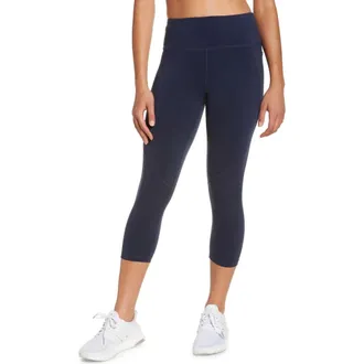 Sweaty Betty Power Workout Crop Pocket Leggings in Navy Blue at Nordstrom, Size Xx-Large