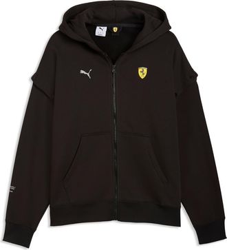 Puma Ferrari Premium Oversize Zip Hoodie in Puma Black at Nordstrom, Size Xx-Large
