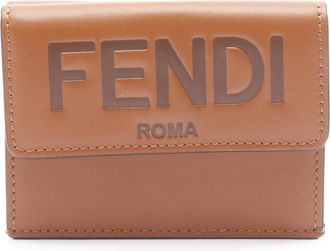 Fendi Brown Leather Wallet (Tri-Fold) (Pre-Owned)