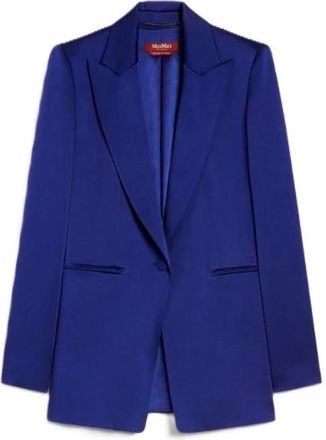 Max Mara Blazers, female, Blue, M, Acetate Blazer