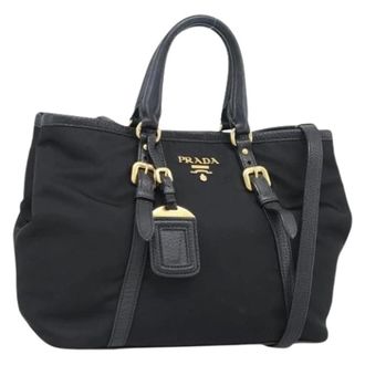 Prada Pre-owned Vintage Hand Bag - Dames - Vintage Handtas - Zwart - ONE Size - Leer - Vintage