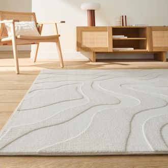 La Redoute Interieurs Rechthoekig tapijt, golfpatroon, Gioma