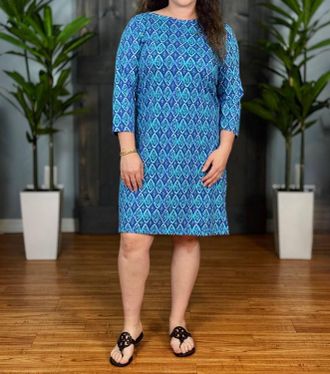Hatley Bateau Mini Dress In Painted Diamonds