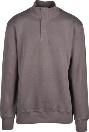 Herno Gebreide top met nylon inzetstukken - Heren - Sweatshirts - Grijs - M - Nylon - Hoodies & sweatvesten