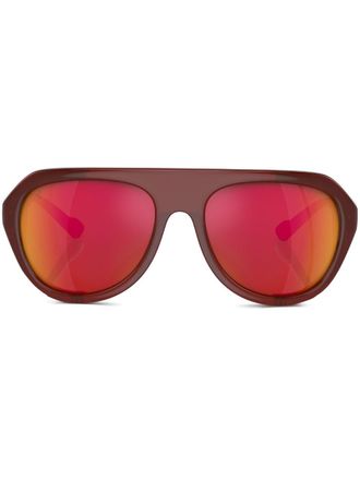 Ferrari Occhiali da sole ovali - Marrone