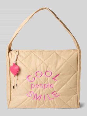 Miss Goodlife Handtasche mit Statement-Stitching in Sand, Gr&ouml;&szlig;e 1