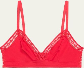 Eres Rituel Lace & Jersey Triangle Bralette