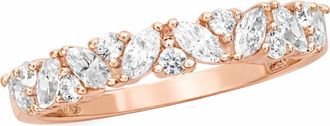 Savvy Cie Jewels Cubic Zirconia Eternity Band in Pink at Nordstrom Rack, Size 11