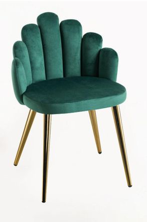 Regalos Miguel Sillas Comedor - Silla Hand Gold Terciopelo - Verde