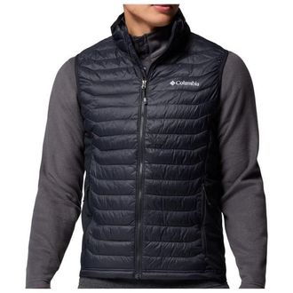 Columbia Powder Pass Hybrid Vest Kunstfasergilet f&uuml;r Herren | grau