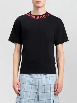 Palm Angels regular fit crew neck short sleeve t-shirt