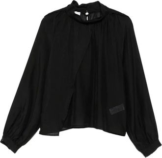 Iro Blusa asimmetrica Nahae - Nero