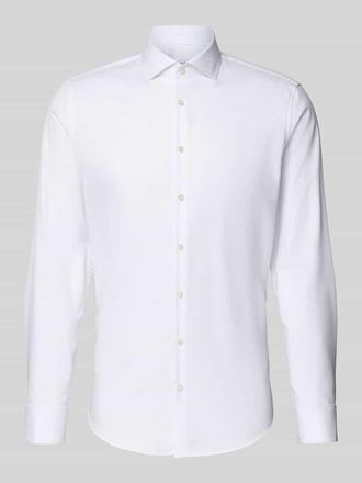 Jake*s Slim Fit Businesshemd aus Twill in Weiss, Gr&ouml;&szlig;e 35/36