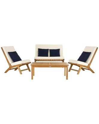 Safavieh Chaston 4Pc Outdoor Living Set With Accent Pillows